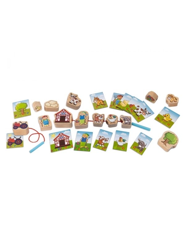 Eichhorn Wooden Stringing Game - Diilimurkku