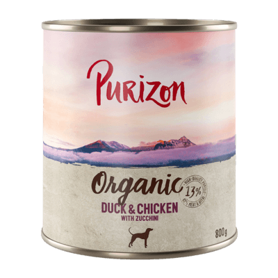 Purizon Organic Dog Food with Duck, Chicken & Pumpkin 24x800g - Diilimurkku