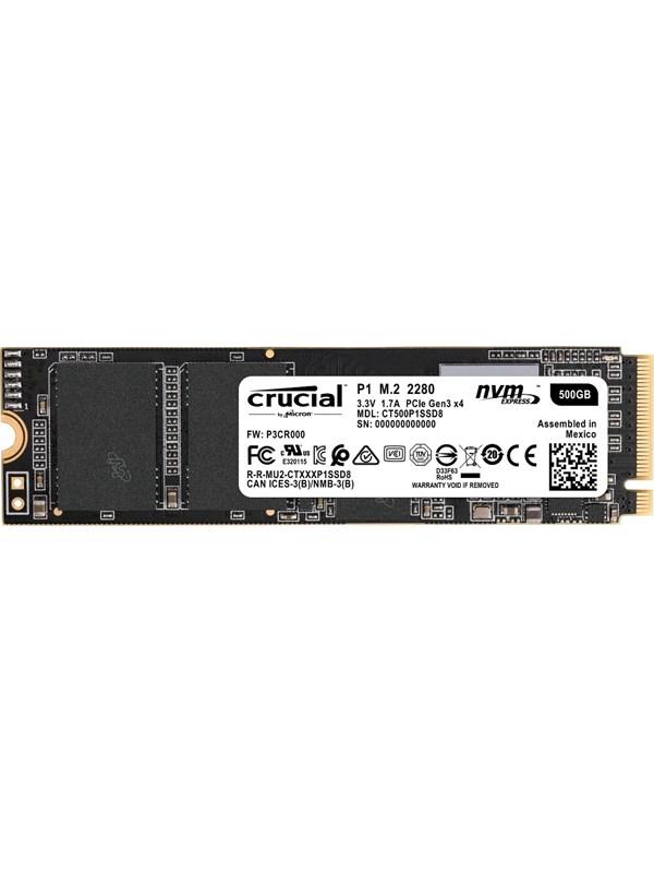 Crucial P1 NVMe SSD - Diilimurkku