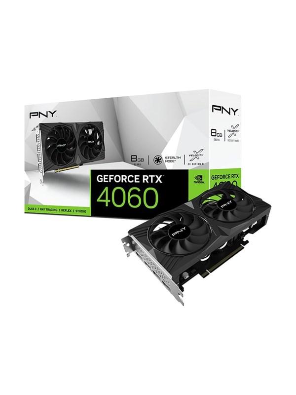 PNY GeForce RTX 4060 Verto Dual Fan - Diilimurkku