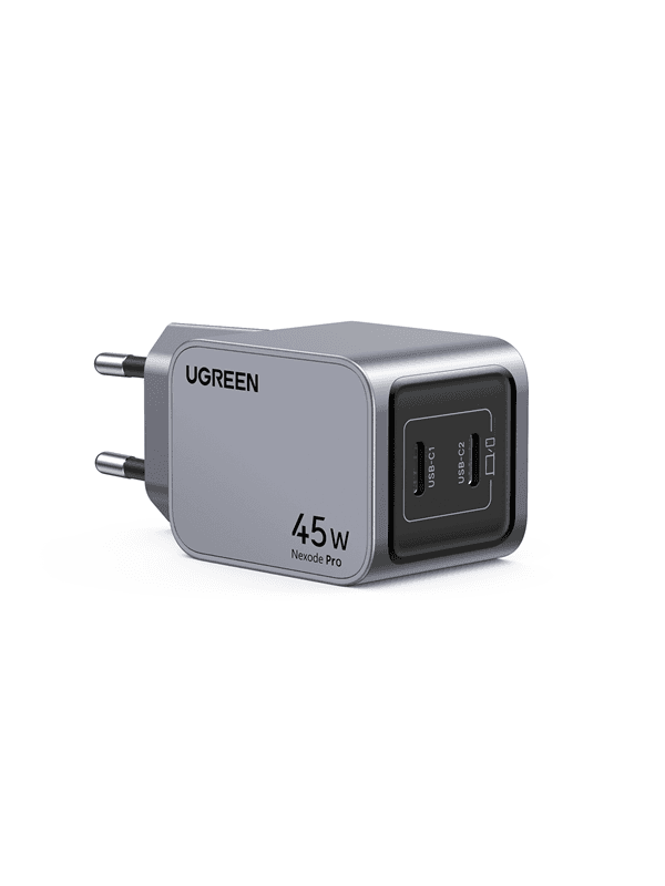 UGREEN Nexode GaN 45W Dual USB-C PD Charger - Diilimurkku
