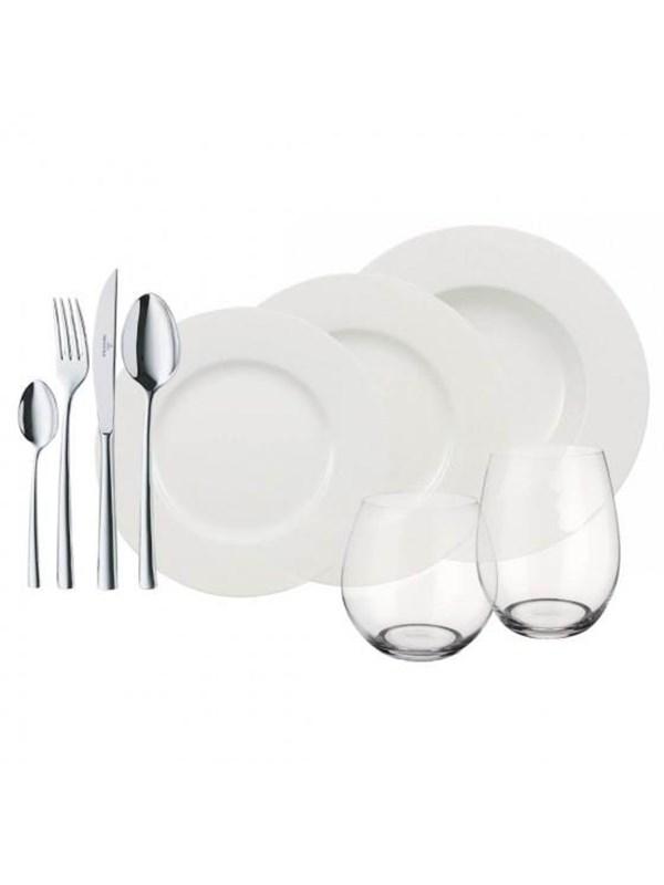 Villeroy & Boch Wonderful World White 4 Friends Tableware Set - Diilimurkku