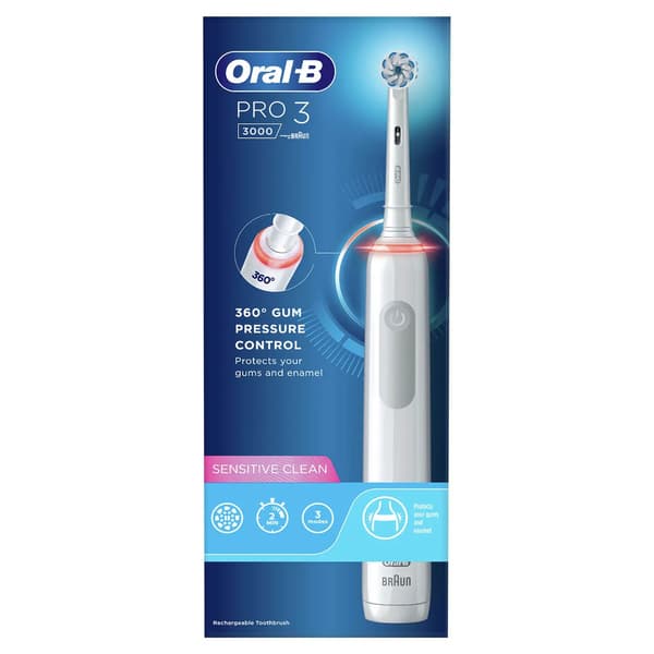 ORAL-B Sähköhammasharja Pro3 Pro3000 - Product overview ORAL-B Sähköhammasharja Pro3 Pro3000 - Product overview image