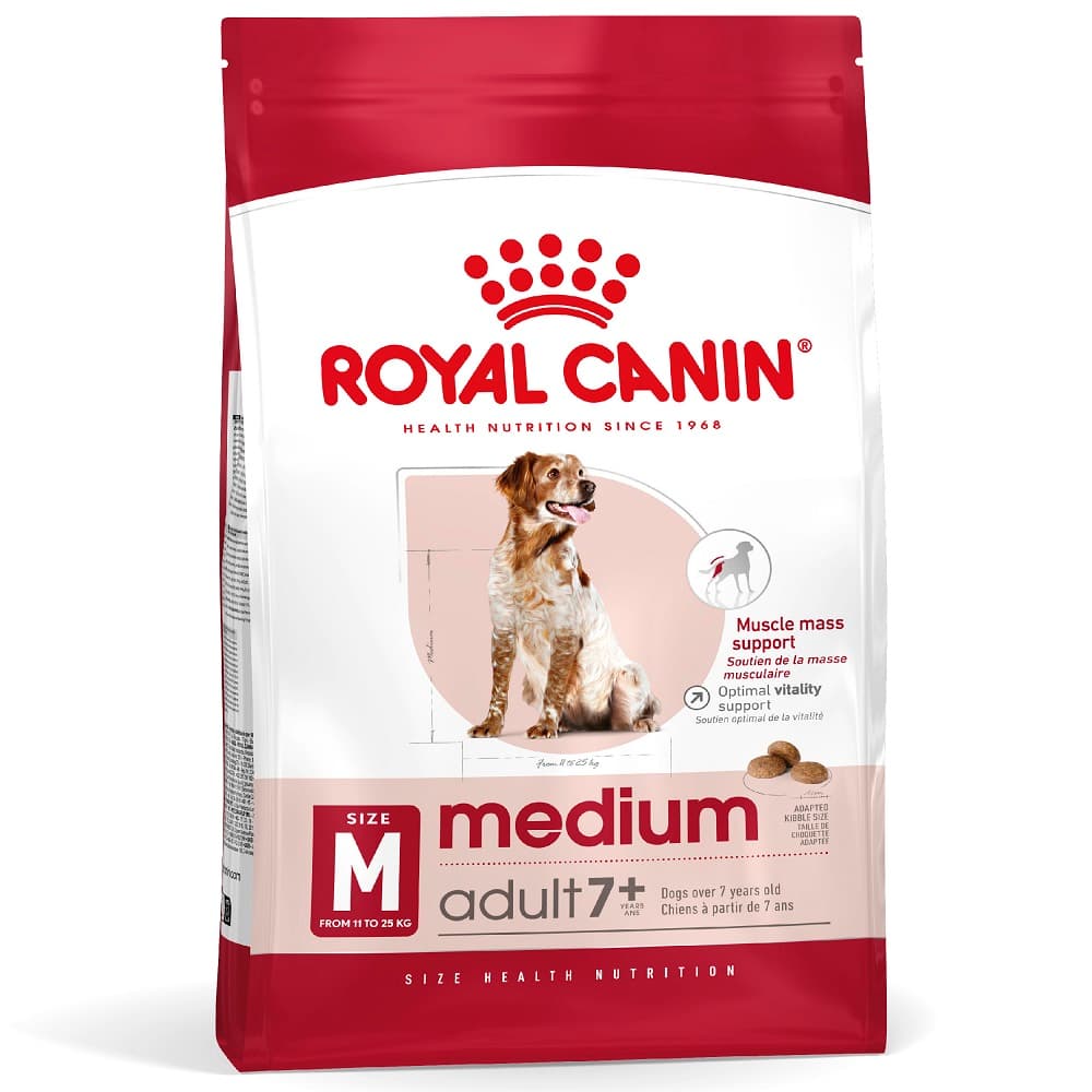 Royal Canin Medium Adult 7+ koiran kuivaruoka - Product overview Royal Canin Medium Adult 7+ koiran kuivaruoka - Product overview image