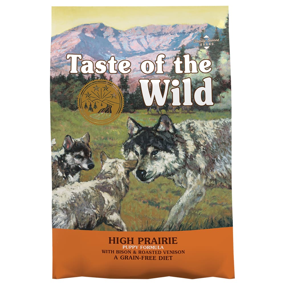 2x12,2kg High Prairie Puppy Taste of the Wild -koiranruoka - Diilimurkku - Click to view full gallery 2x12,2kg High Prairie Puppy Taste of the Wild -koiranruoka - Diilimurkku - Main product gallery image
