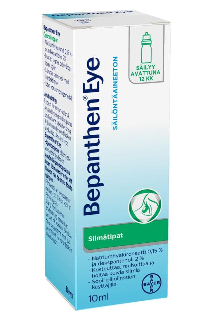 Bepanthen Eye Silmätipat, Pullo 10 ml 10 ml - Diilimurkku - Click to view full gallery Bepanthen Eye Silmätipat, Pullo 10 ml 10 ml - Diilimurkku - Main product gallery image