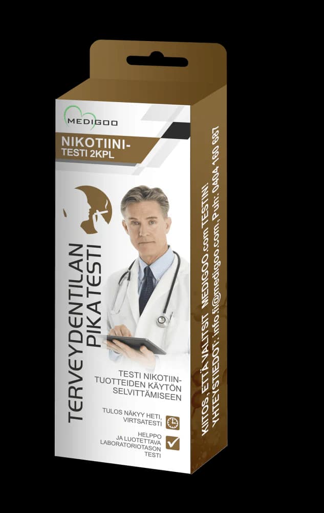 Medigoo Nikotiinitesti 2 kpl - Diilimurkku - Click to view full gallery Medigoo Nikotiinitesti 2 kpl - Diilimurkku - Main product gallery image
