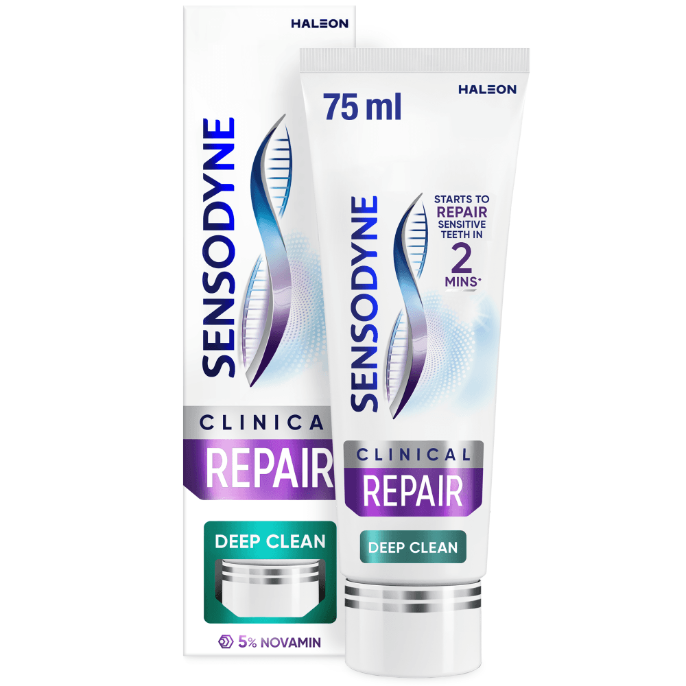 Sensodyne Clinical Repair Deep Clean hammastahna 75ml - Diilimurkku - Click to view full gallery Sensodyne Clinical Repair Deep Clean hammastahna 75ml - Diilimurkku - Main product gallery image